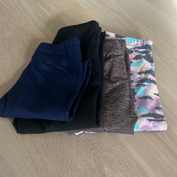 Set of 4 leggings size 10/12 - Picture 4 of 9